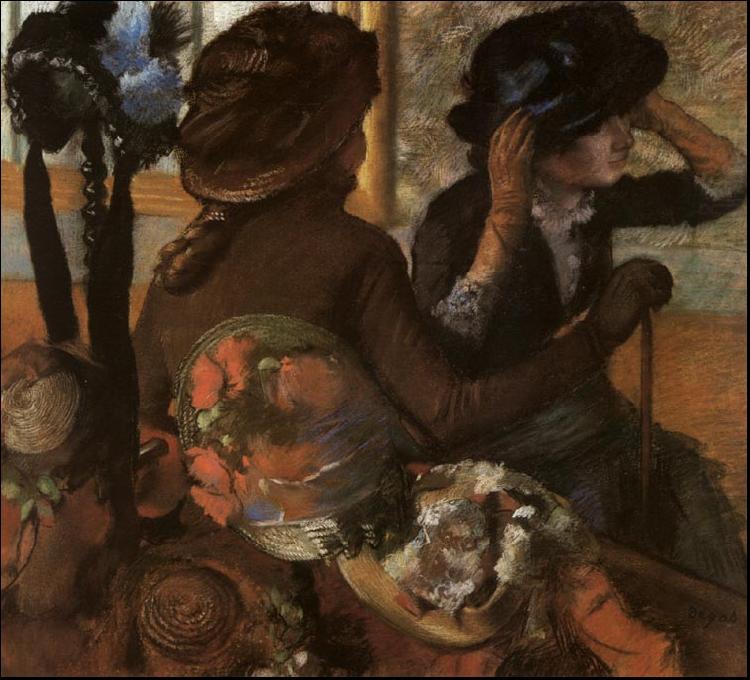Edgar Degas At the Milliner's china oil painting image